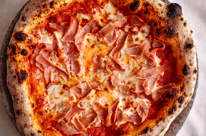 Pizzárium pizza prosciutto cotto